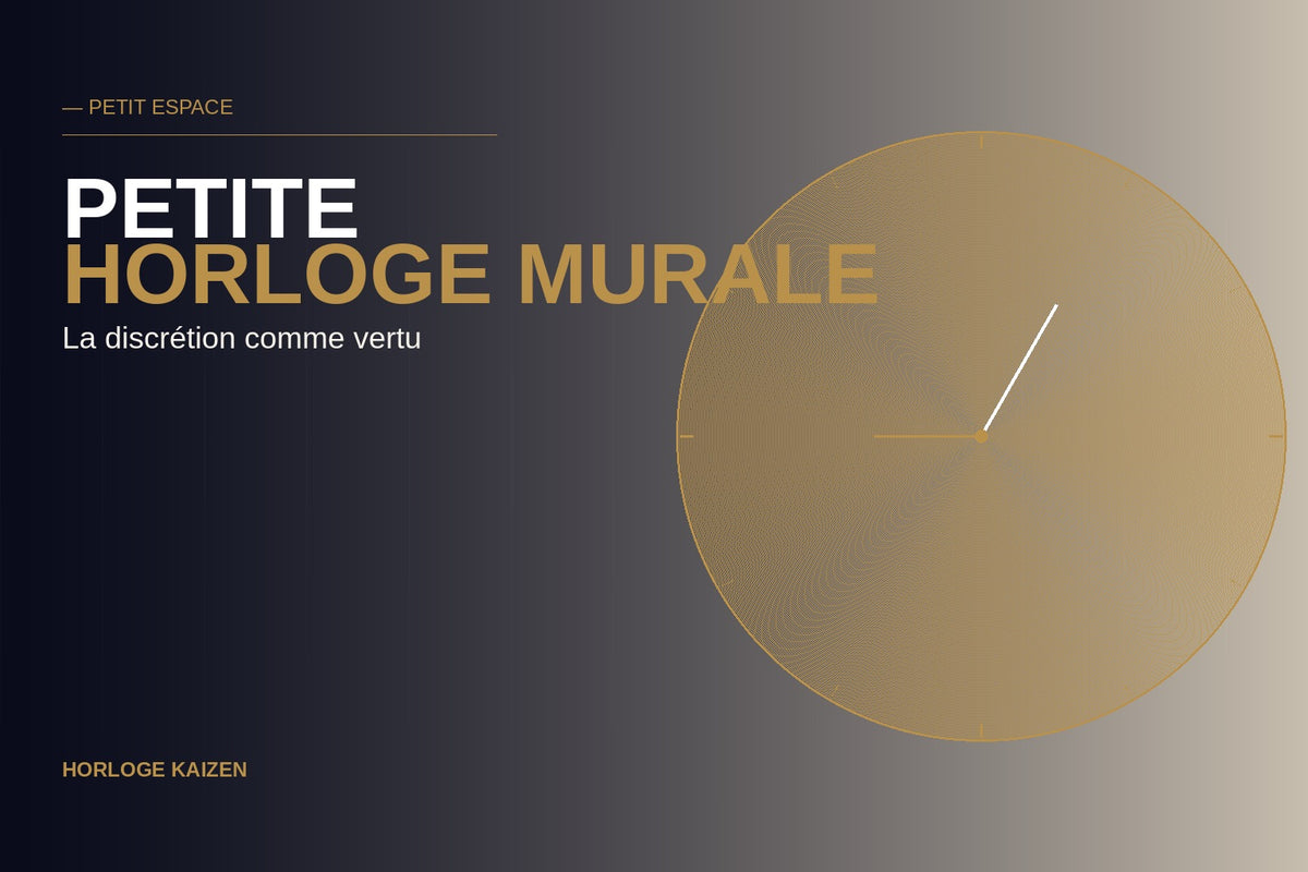 Petite horloge murale : quand la discrétion est une vertu