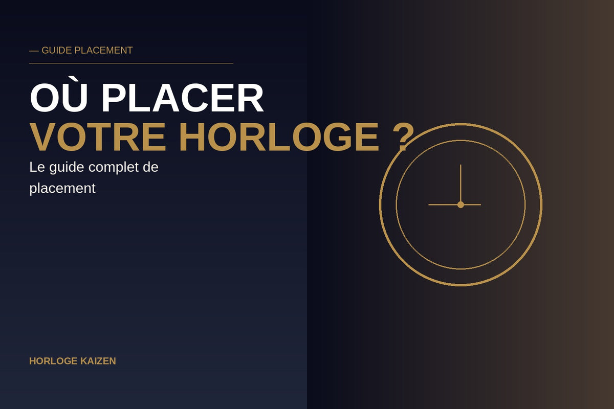Où placer une horloge murale dans sa maison : le guide complet