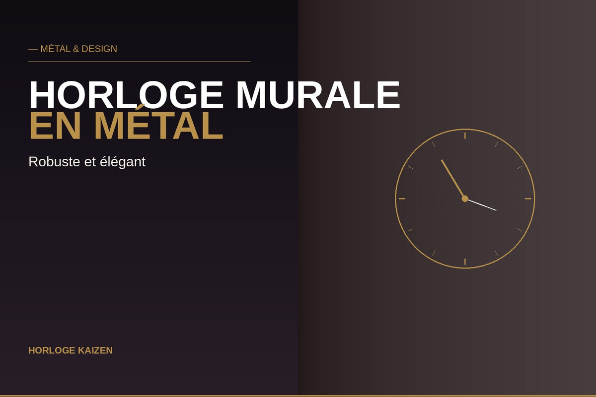 Horloge murale en métal : robuste et design pour tous les intérieurs