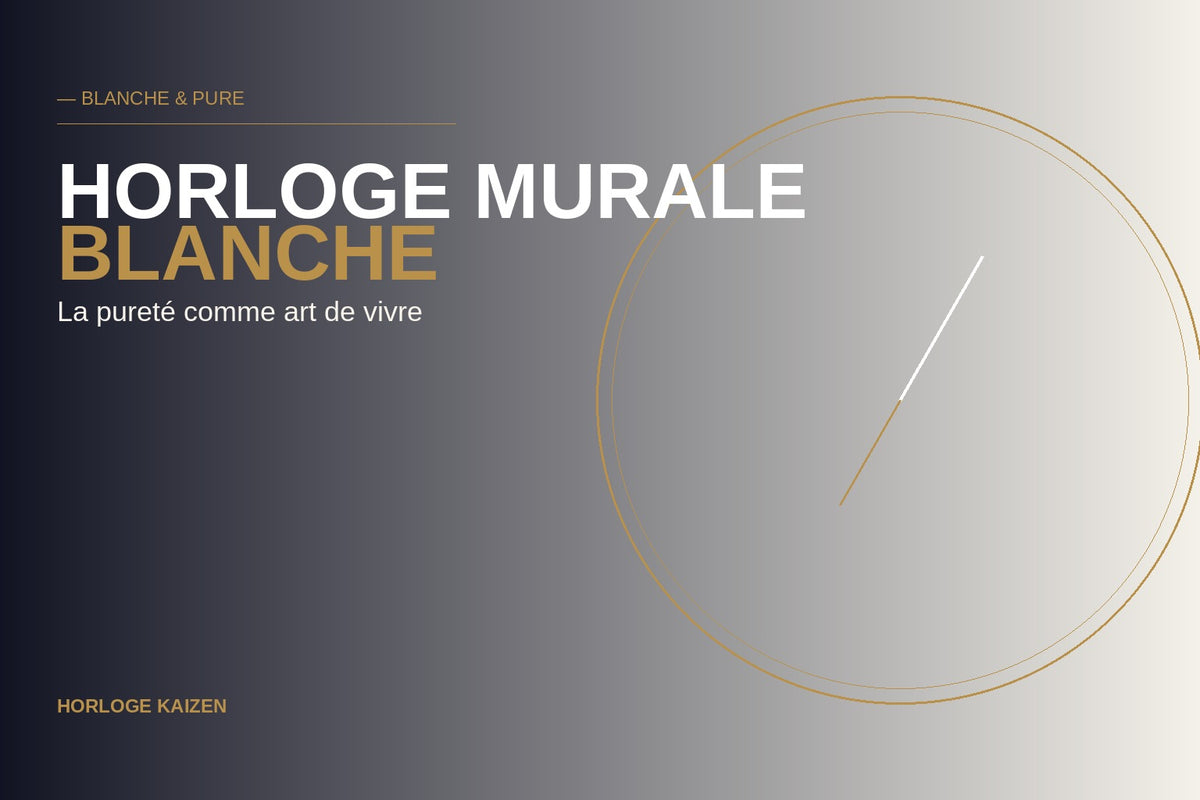 Horloge murale blanche : la pureté comme art de vivre